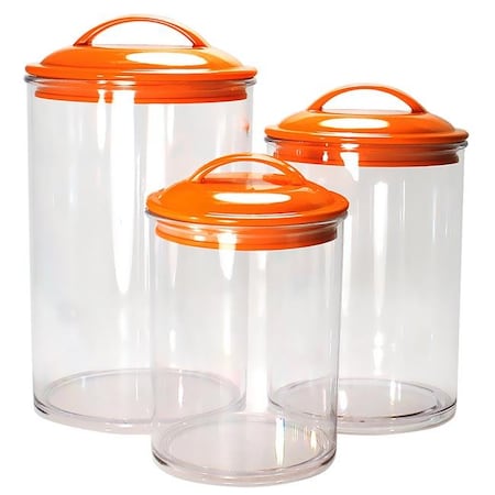 Reston Lloyd Reston Lloyd 11150 6pc Acrylic Canister Set Orange 11150